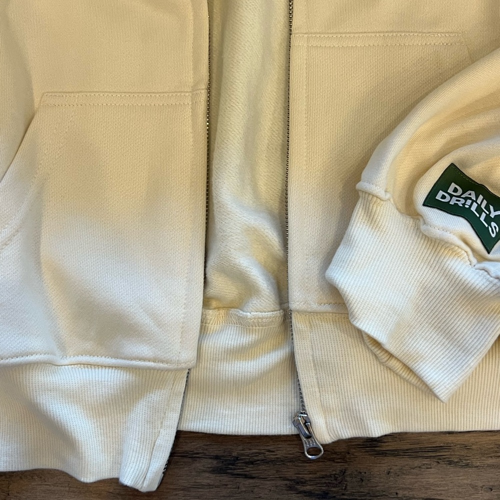 Daily Drills Cropped Fleece Zip Hoodie - Picture 5 of 7